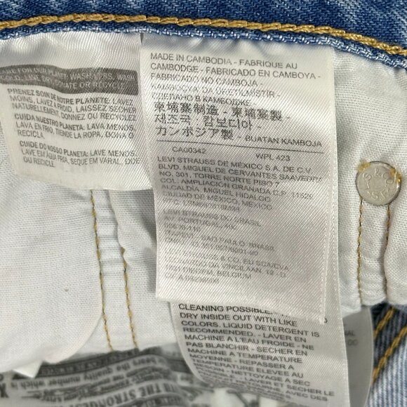 Levi's 501 Premium Denim Mid Thigh Luxor Street Shorts - Picture 11 of 14